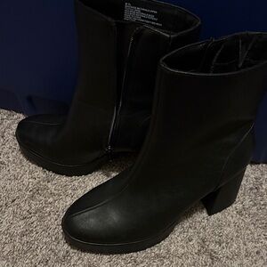 Target Women's Black Heeled Boots